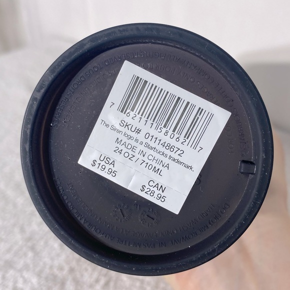 Starbucks 2024 Winter Purple Blossom Floral Soft Touch Tumbler with Straw - Picture 3 of 13